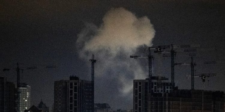 কিয়েভে রাশিয়ার ড্রোন হামলা