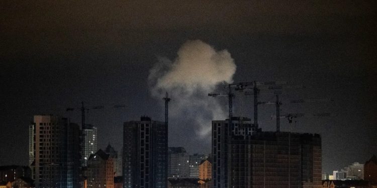 কিয়েভে রাশিয়ার ড্রোন হামলা
