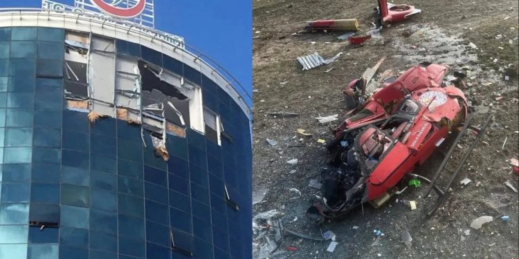 হাসপাতালে আঘাত হেনে বিধ্বস্ত হেলিকপ্টার, নিহত ৪
