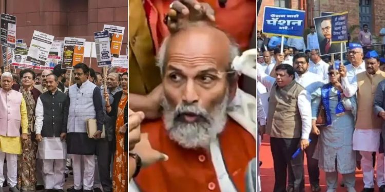 ভারতের পার্লামেন্ট চত্বরে বিরোধীদের সাথে বিজেপির হাতাহাতি, ২ জন আইসিইউতে