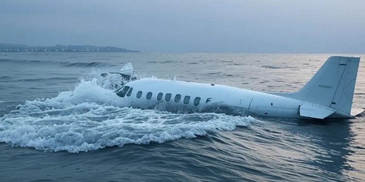 আরব আমিরাতে বিমান বিধ্বস্ত হয়ে সমুদ্রে