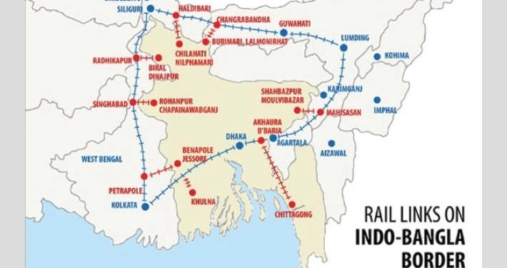 বাংলাদেশ হয়ে সেভেন সিস্টার্সে যাওয়ার রেল প্রকল্প স্থগিত