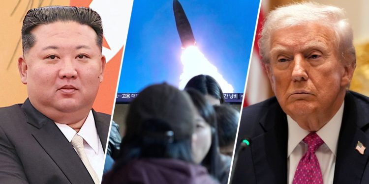 দক্ষিণ কোরিয়ায় ট্রাম্পের সফরের আগে ক্ষেপণাস্ত্র নিক্ষেপ উত্তর কোরিয়ার