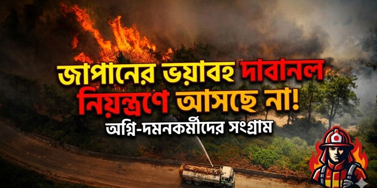 নিয়ন্ত্রণে আসছে না জাপানের দাবানল
