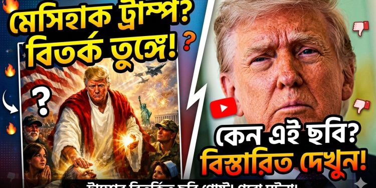 এআই দিয়ে বানানো যিশুর রূপে নিজের ছবি পোস্ট করে বিতর্কে ট্রাম্প