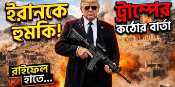ইরানকে দ্রুত ‘বুদ্ধিমান’ হতে হবে: রাইফেল হাতে ইরানকে হুমকি ট্রাম্পের