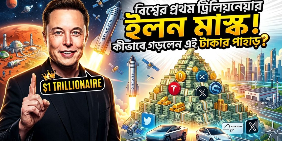 বিশ্বের প্রথম ট্রিলিয়নেয়ার ইলন মাস্ক!