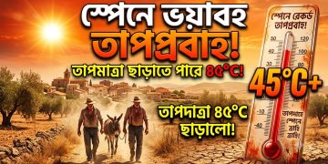 স্পেনে চলছে ভয়াবহ তাপপ্রবাহ, ছাড়াতে পারে ৪৫ ডিগ্রি তাপমাত্রা