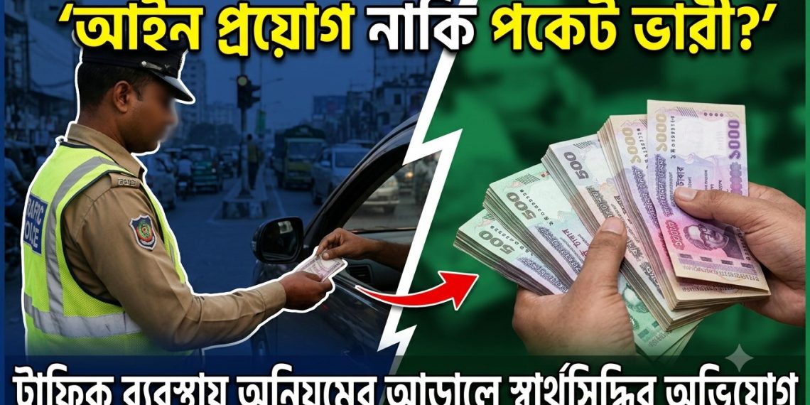আইন প্রয়োগ নাকি পকেট ভারী? ট্রাফিক ব্যবস্থায় অনিয়মের আড়ালে স্বার্থসিদ্ধির অভিযোগ