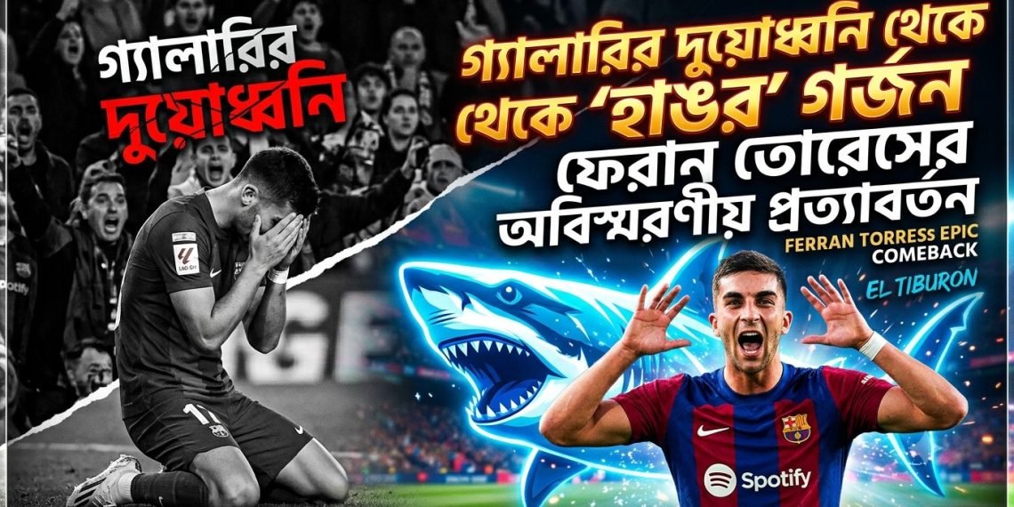 গ্যালারির দুয়োধ্বনি থেকে ‘হাঙর’ গর্জন: ফেরান তোরেসের অবিশ্বাস্য প্রত্যাবর্তন
