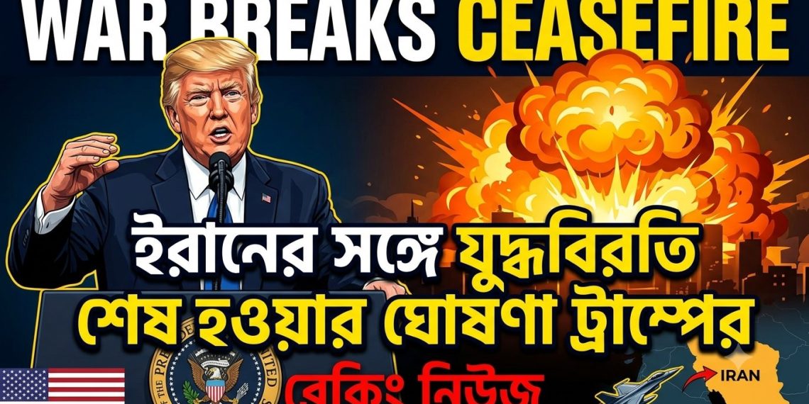 ইরানের সঙ্গে যুদ্ধবিরতি শেষ হওয়ার ঘোষণা ট্রাম্পের