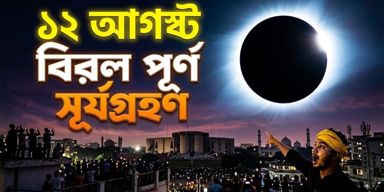 ১২ আগস্ট বিরল পূর্ণ সূর্যগ্রহণ, দেখা যাবে যেসব অঞ্চল থেকে