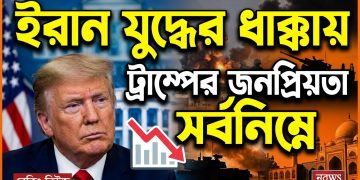 ইরান যুদ্ধের ধাক্কায় বর্তমান মেয়াদে ট্রাম্পের জনপ্রিয়তা সর্বনিম্নে