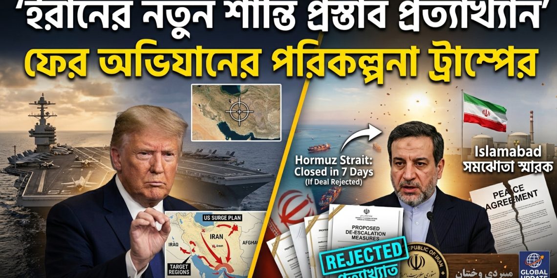 ইরানের নতুন শান্তি প্রস্তাব প্রত্যাখ্যান, ফের অভিযানের পরিকল্পনা ট্রাম্পের