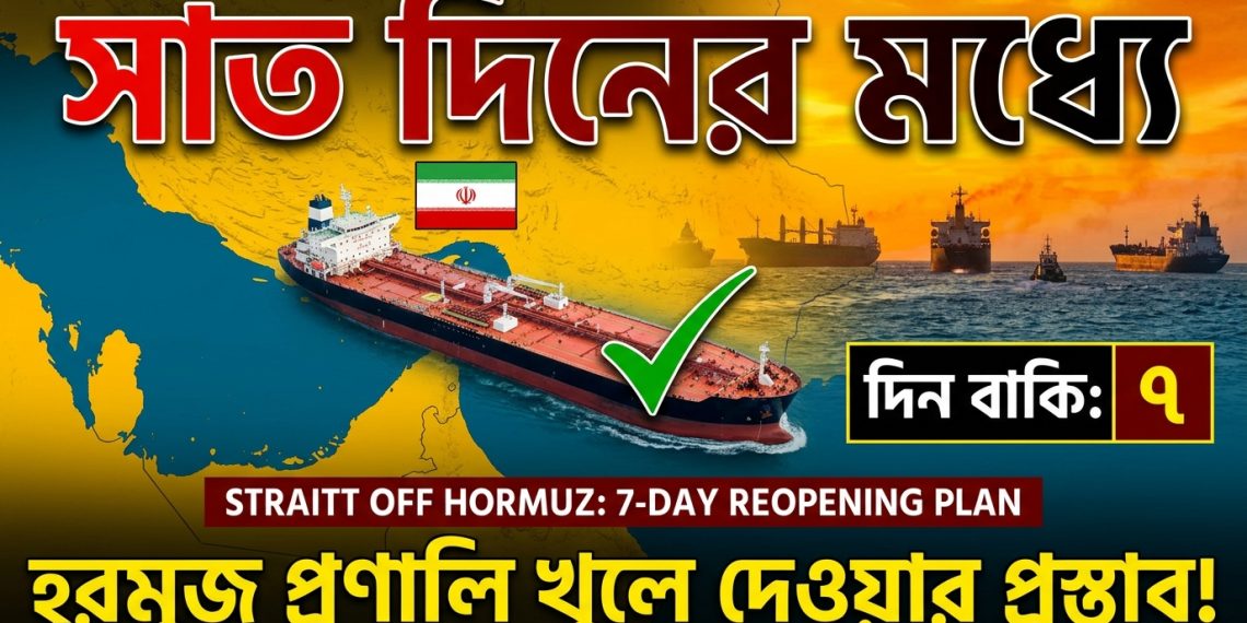 সাত দিনের মধ্যে হরমুজ প্রণালি খুলে দেওয়ার প্রস্তাব ইরানের