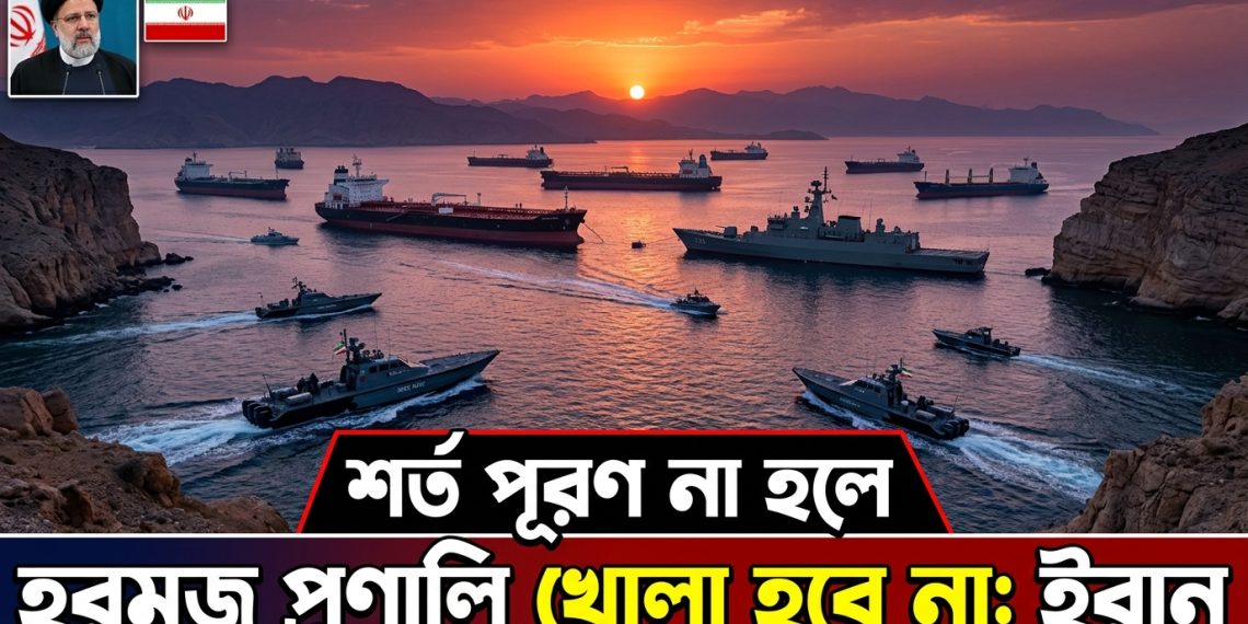 শর্ত পূরণ না হলে হরমুজ প্রণালি খোলা হবে না: ইরান
