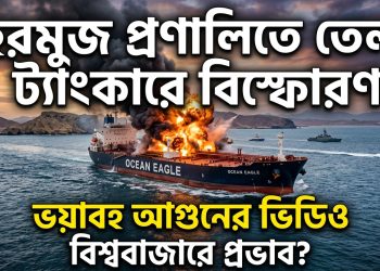 হরমুজ প্রণালিতে একটি তেল ট্যাংকারে বিস্ফোরণ